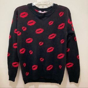 Oona & Maud Lips Long Sleeve Sweater 👄